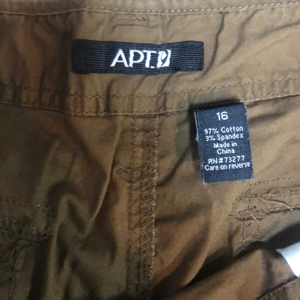 7 pockets Apt 9 sz 16 brown pants - Picture 5 of 8